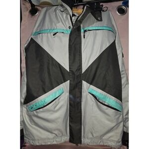 Grenade Ski Snowboard Jacket Men's Size S Colorblock Zip Up Hooded